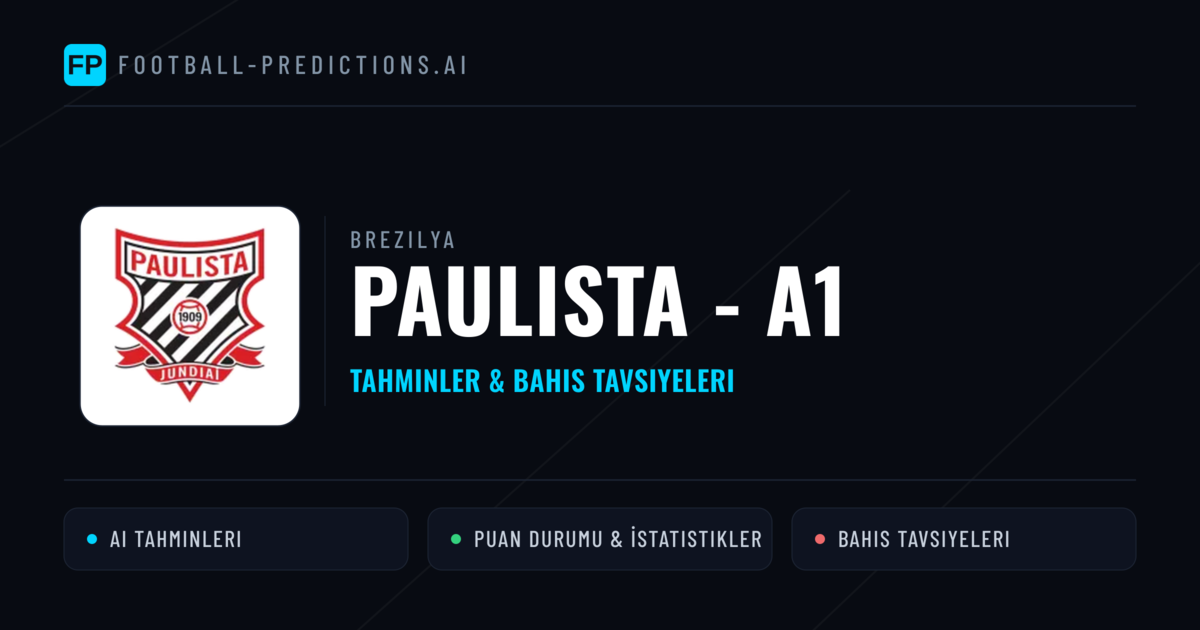Brezilya Paulista - A1 Tahminleri & Bahis İpuçları