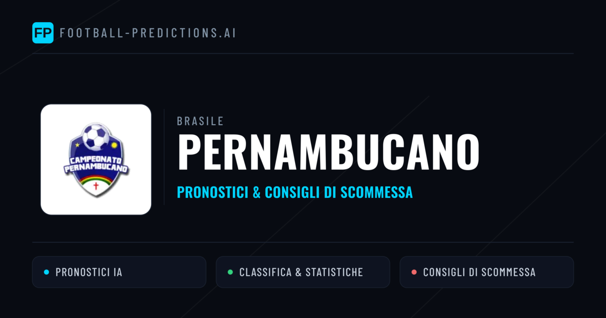 Brasile Pernambucano Pronostici Calcio — Gratis Oggi