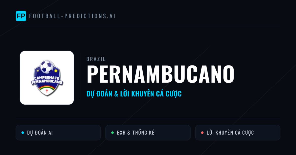Brazil dự đoán bóng đá Pernambucano & mẹo cá cược