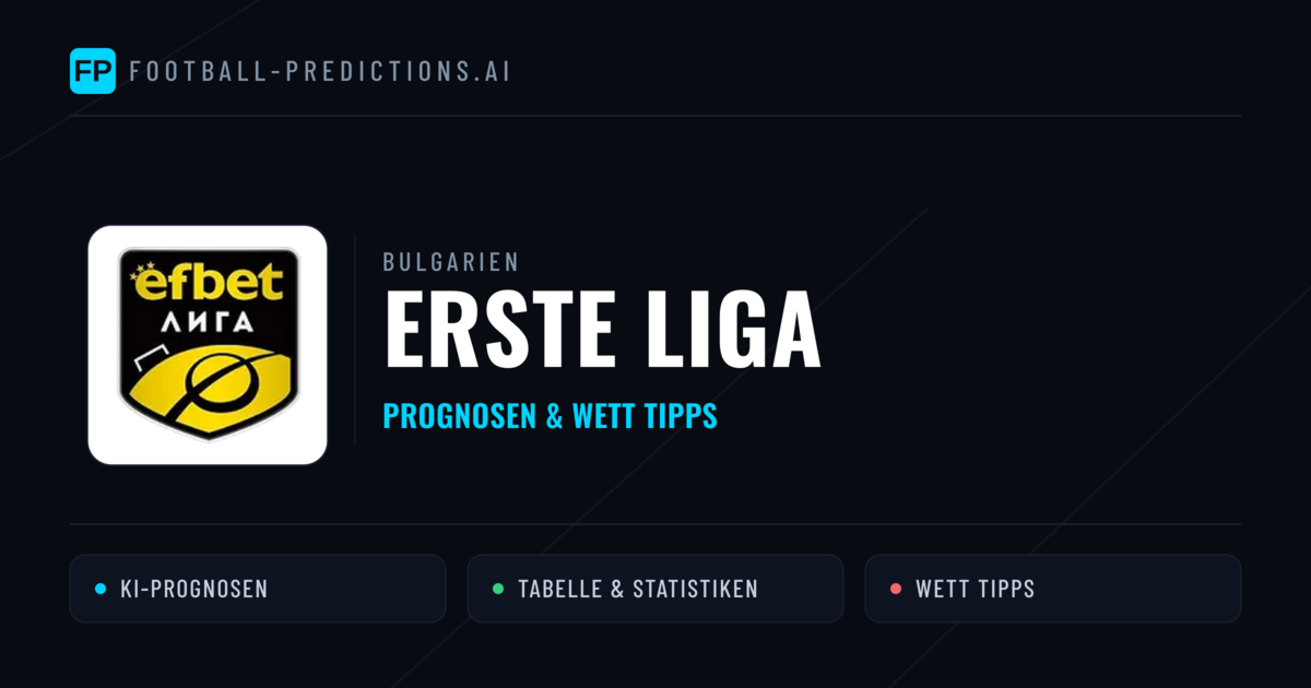 Bulgarien Erste Liga Wett Tipps — Fußball Prognosen