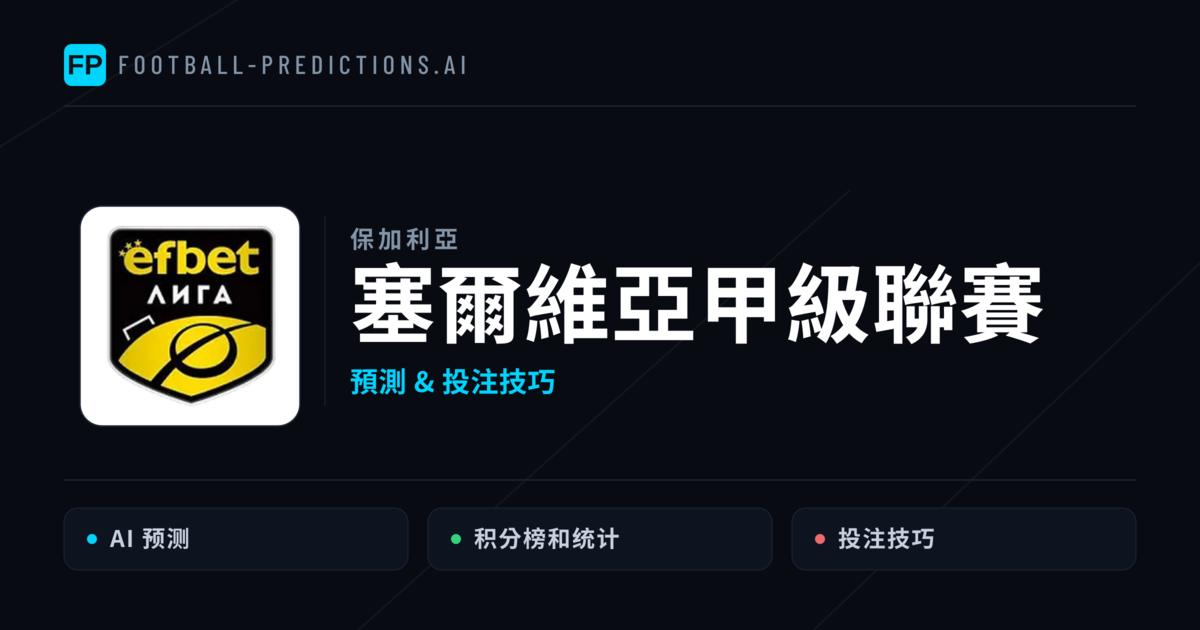 塞爾維亞甲級聯賽運彩預測 — 足球賽事分析與投注推薦