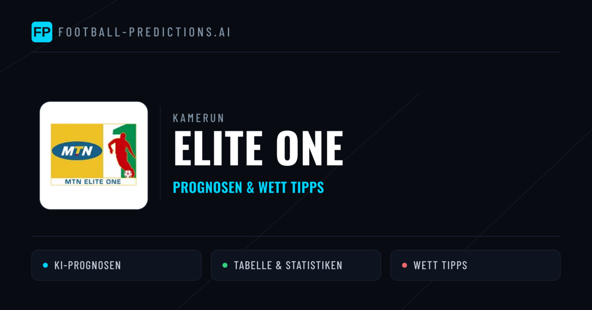 Kamerun Elite One Wett Tipps — Fußball Prognosen