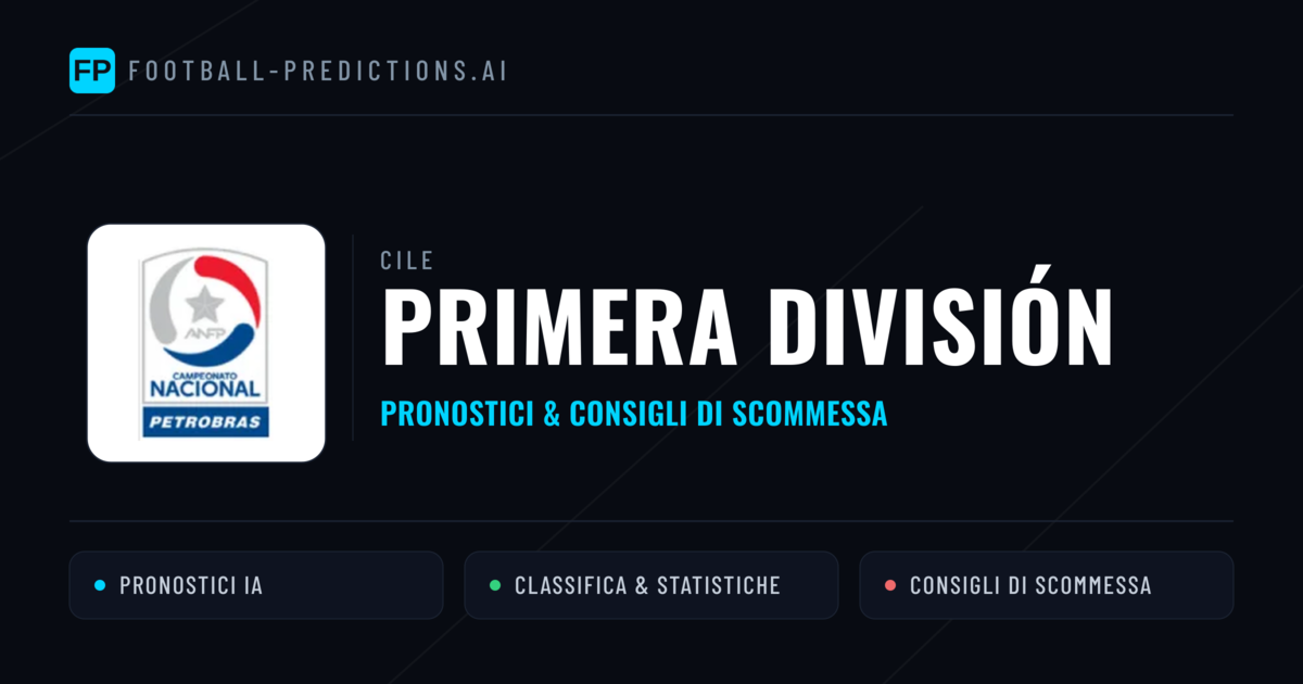 Cile Primera División Pronostici Calcio — Gratis Oggi