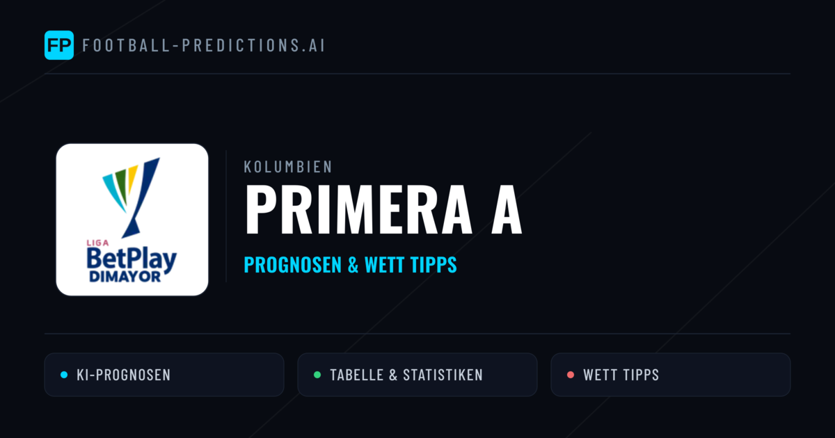 Kolumbien Primera A Wett Tipps — Fußball Prognosen