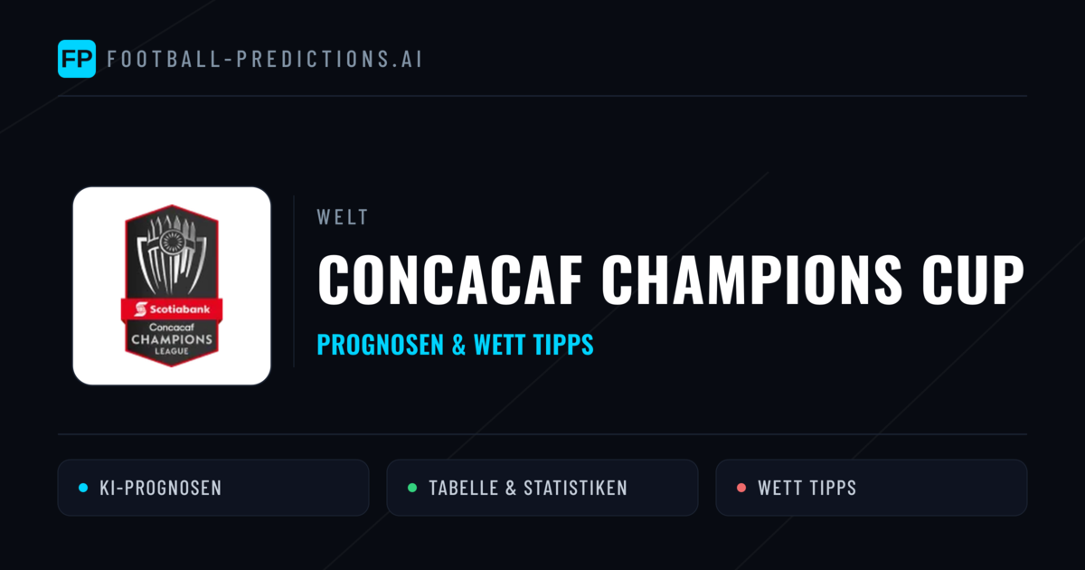 CONCACAF Champions Cup Wett Tipps — Fußball Prognosen