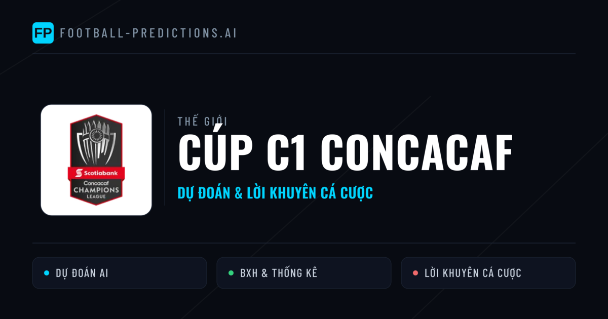dự đoán bóng đá Cúp C1 CONCACAF & mẹo cá cược
