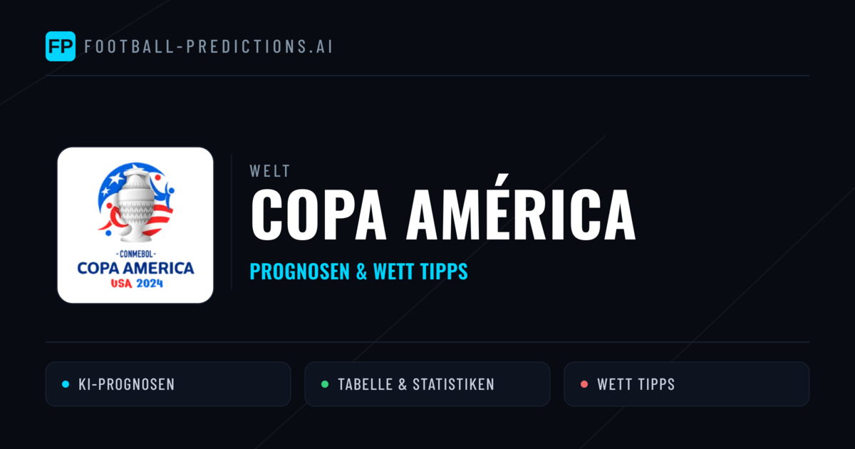 Copa América Wett Tipps — Fußball Prognosen