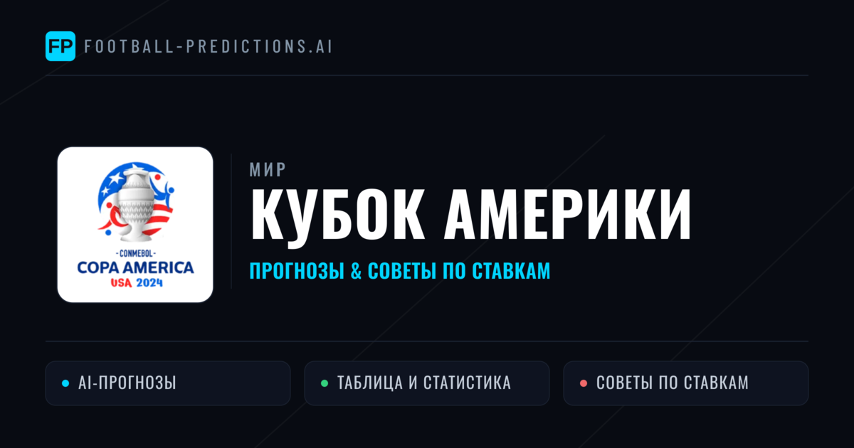 Прогнозы Кубок Америки — ставки и советы экспертов
