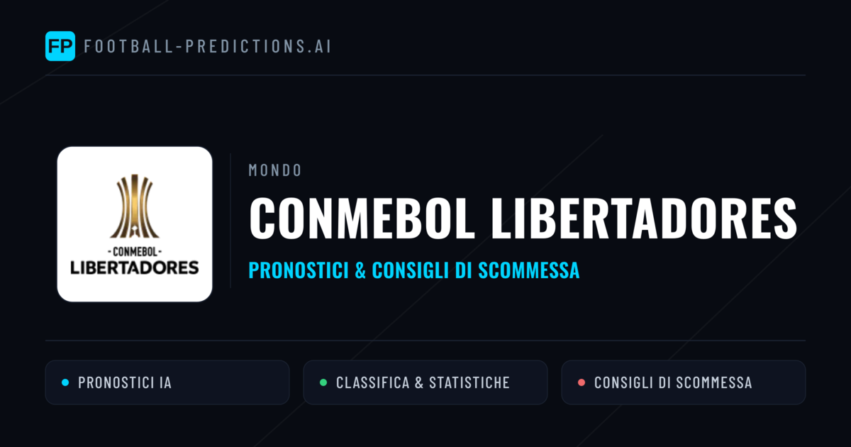 CONMEBOL Libertadores Pronostici Calcio — Gratis Oggi