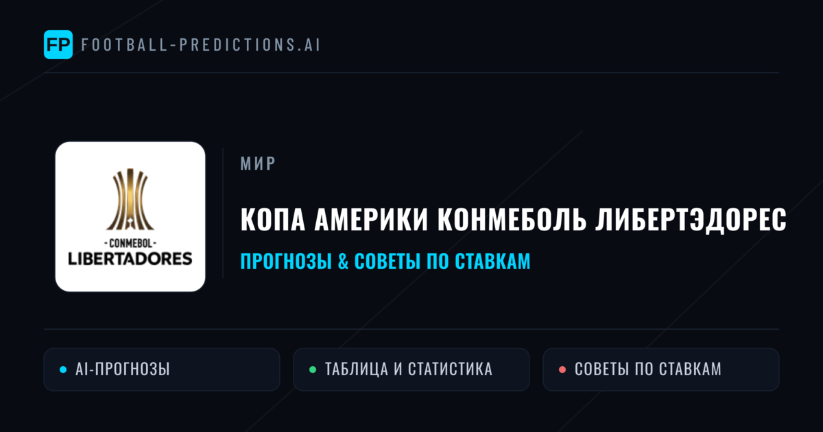 Прогнозы Копа Америки Конмеболь Либертэдорес — ставки и советы экспертов
