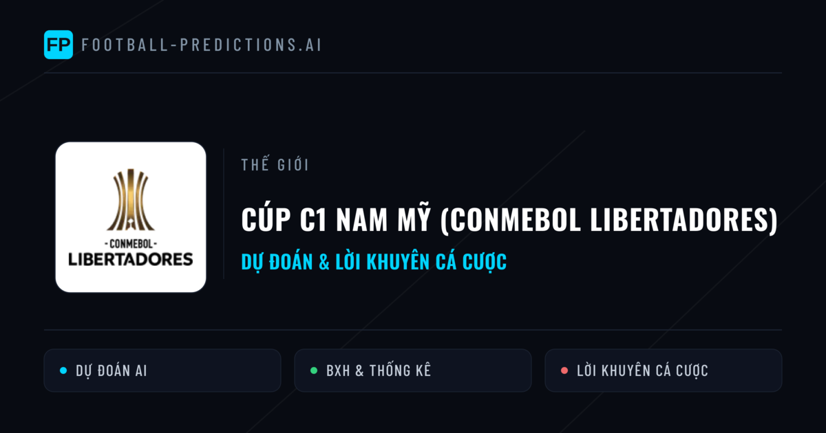 dự đoán bóng đá Cúp C1 Nam Mỹ (CONMEBOL Libertadores) & mẹo cá cược