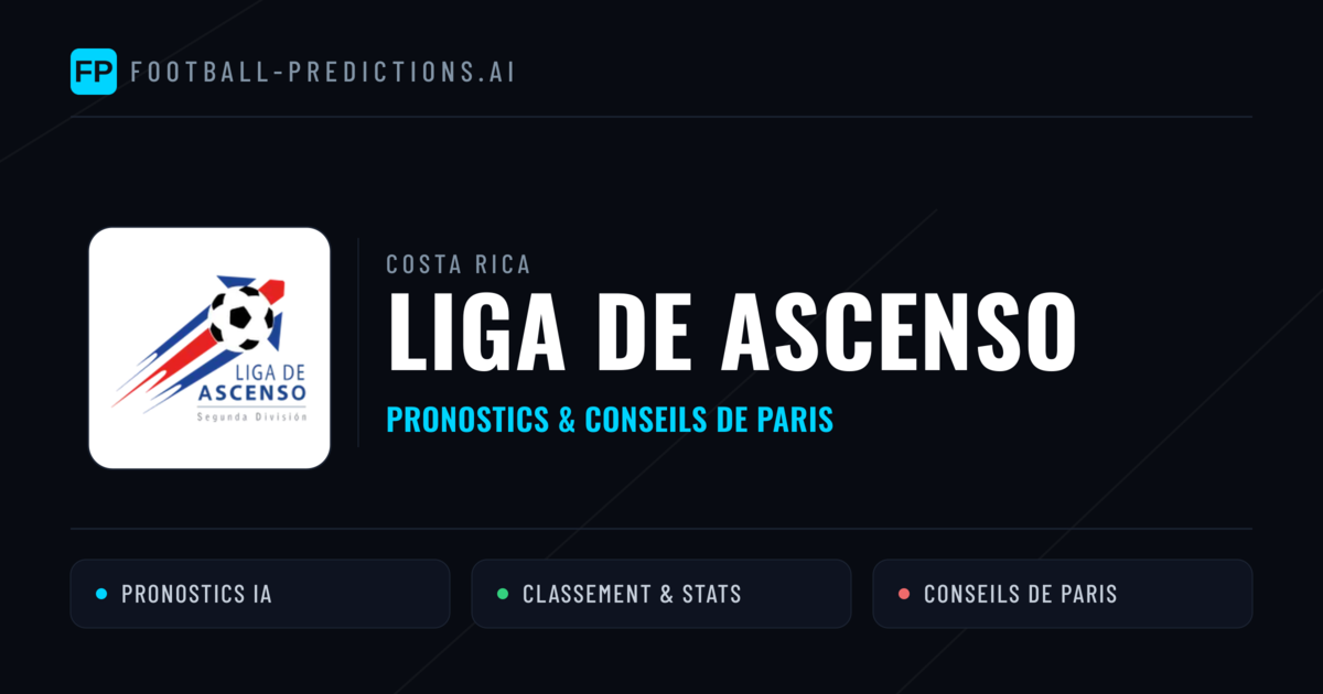 Costa Rica Liga de Ascenso Pronostics Football — Expert et Gratuits