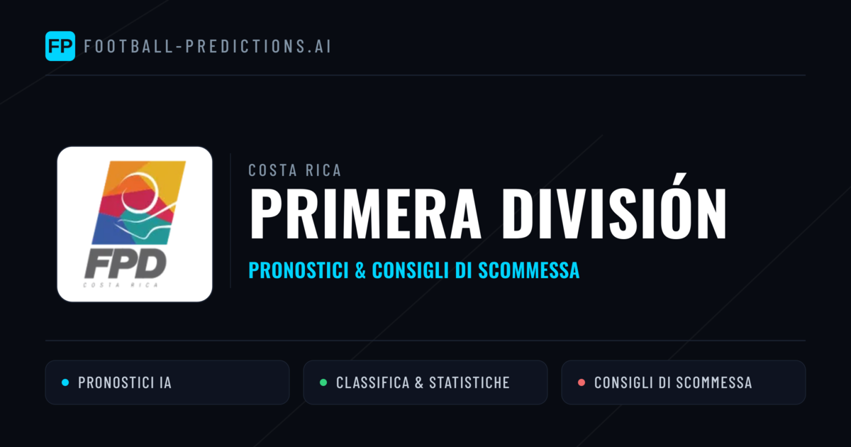 Costa Rica Primera División Pronostici Calcio — Gratis Oggi