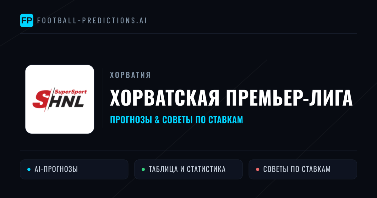Прогнозы Хорватия Хорватская Премьер-лига — ставки и советы экспертов