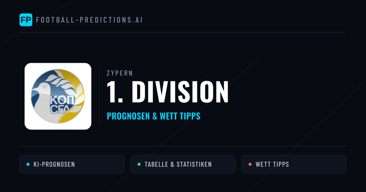 Zypern 1. Division Wett Tipps — Fußball Prognosen