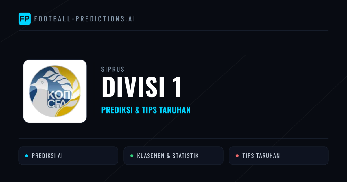 Siprus Divisi 1 Prediksi & Tips Taruhan - Prediksi bola malam ini