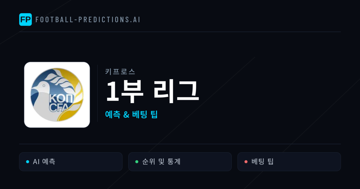키프로스 1부 리그 축구 예측 & 베팅 팁