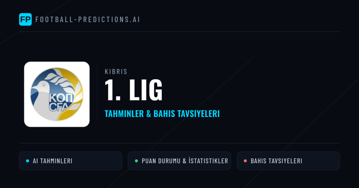 Kıbrıs 1. Lig Tahminleri & Bahis İpuçları