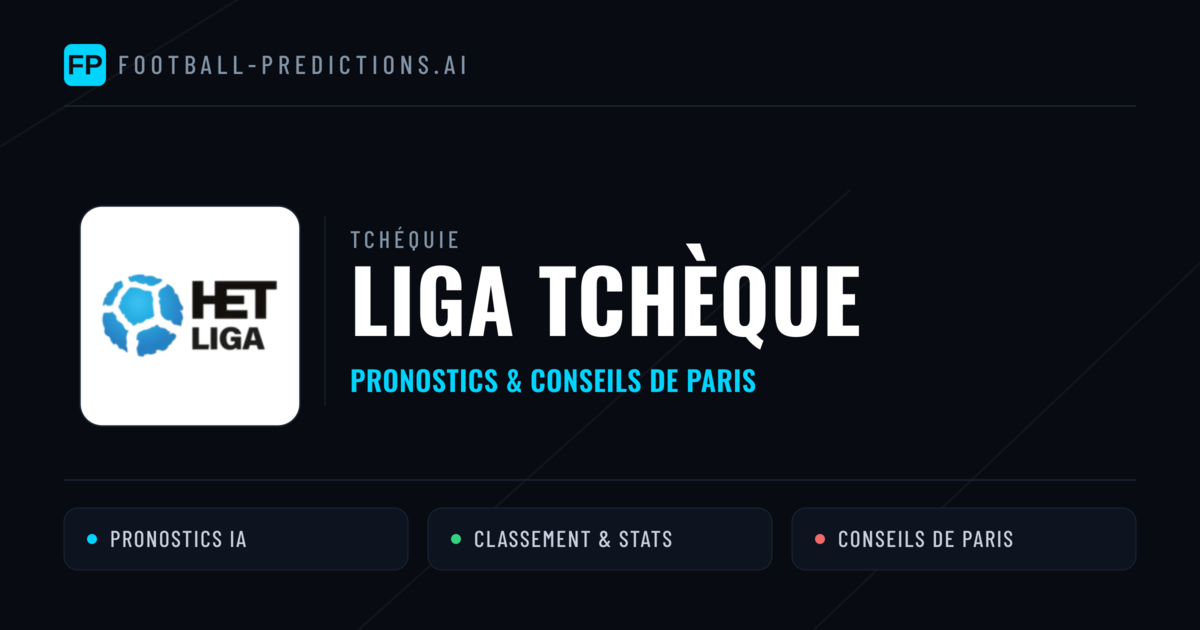 Tchéquie Liga tchèque Pronostics Football — Expert et Gratuits