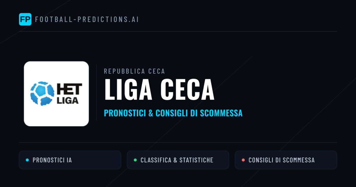 Repubblica Ceca Liga Ceca Pronostici Calcio — Gratis Oggi