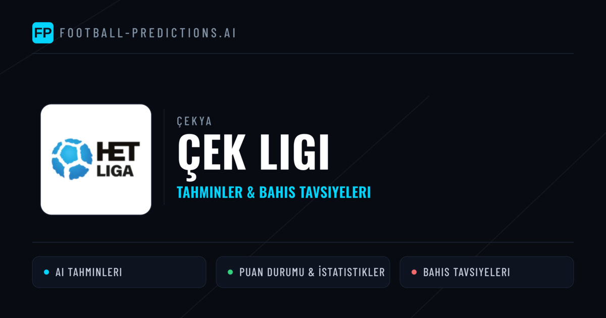 Çekya Çek Ligi Tahminleri & Bahis İpuçları