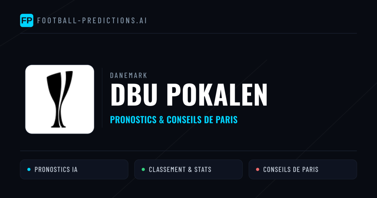Danemark DBU Pokalen Pronostics Football — Expert et Gratuits