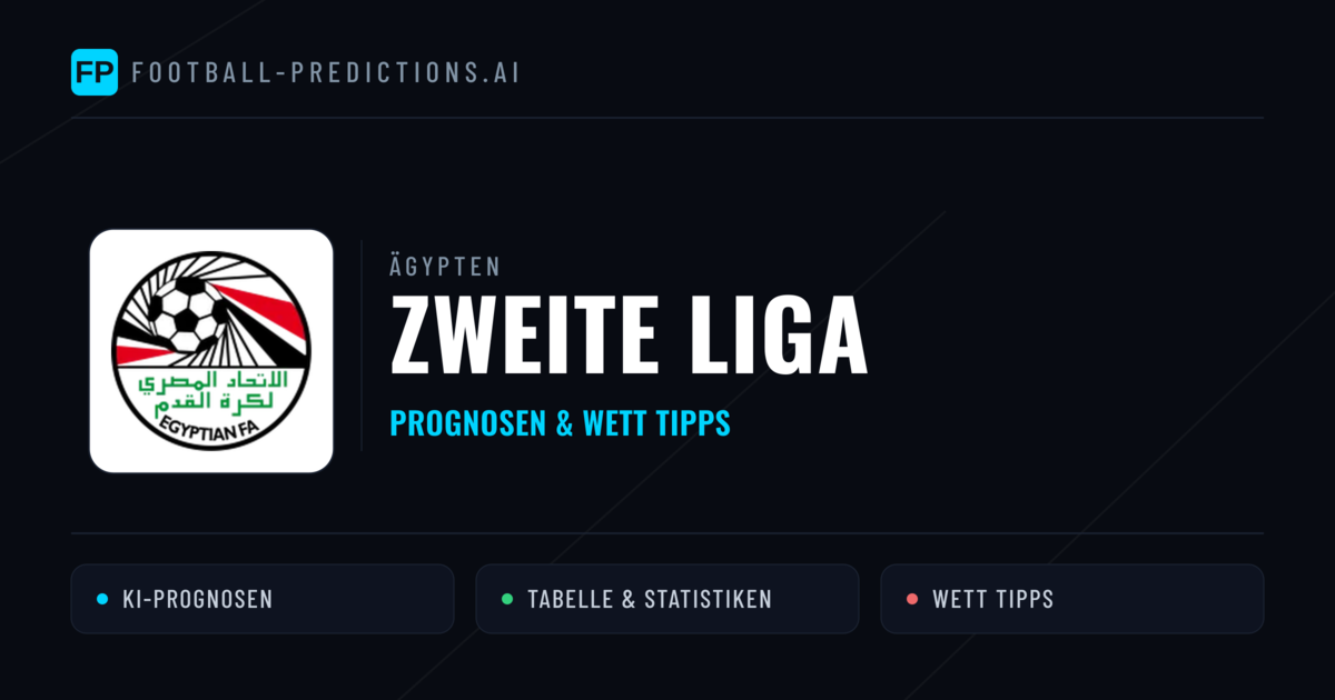 Ägypten Zweite Liga Wett Tipps — Fußball Prognosen