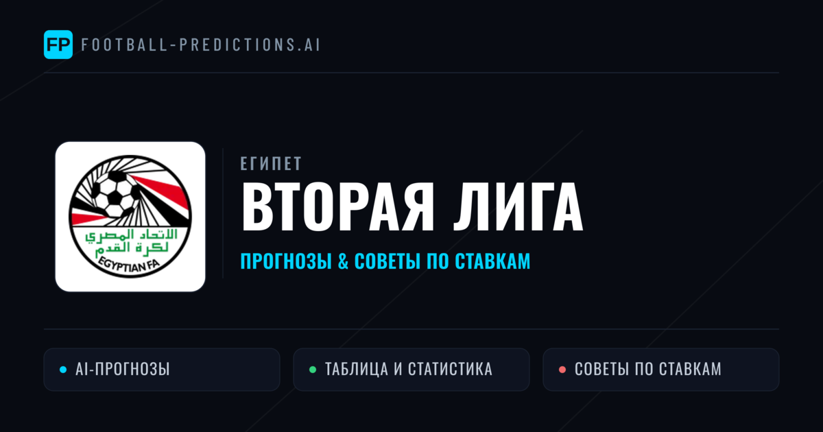 Прогнозы Египет Вторая лига — ставки и советы экспертов