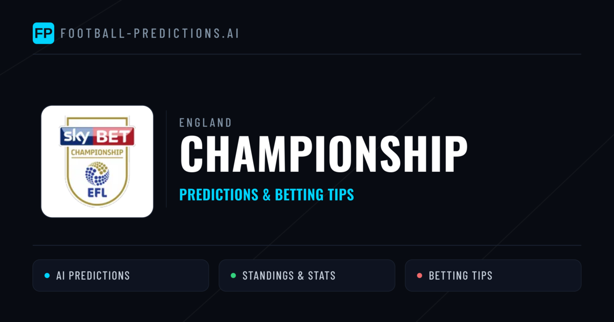 England Championship Predictions & Betting Tips