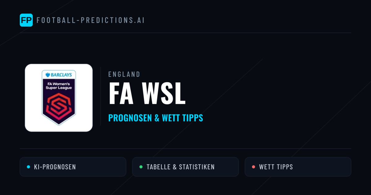 England FA WSL Wett Tipps — Fußball Prognosen