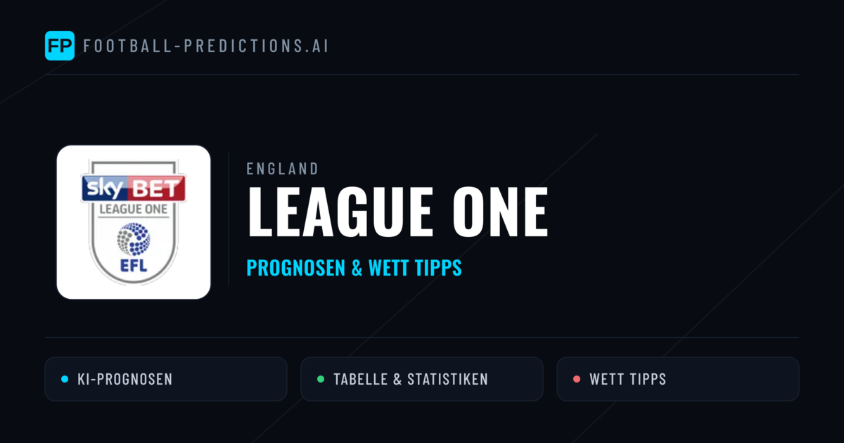 England League One Wett Tipps — Fußball Prognosen