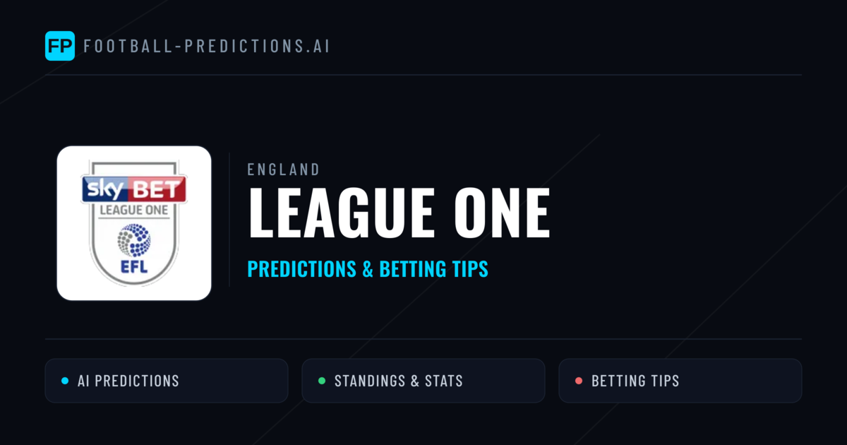 England League One Predictions & Betting Tips