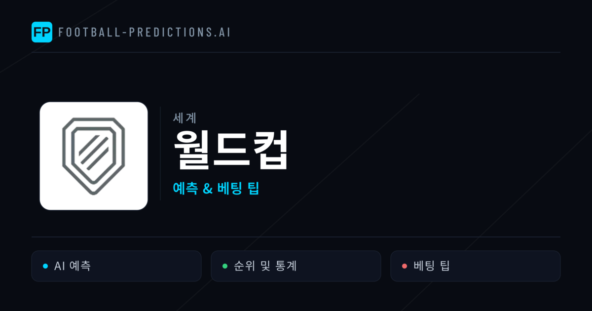 월드컵 축구 예측 & 베팅 팁