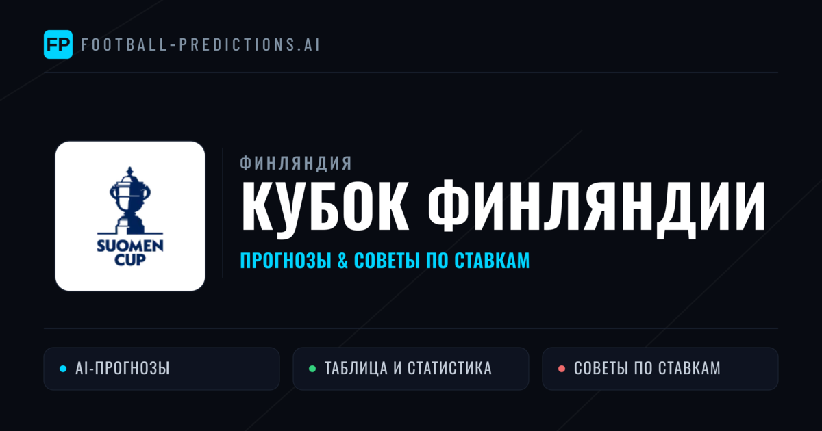 Прогнозы Финляндия Кубок Финляндии — ставки и советы экспертов