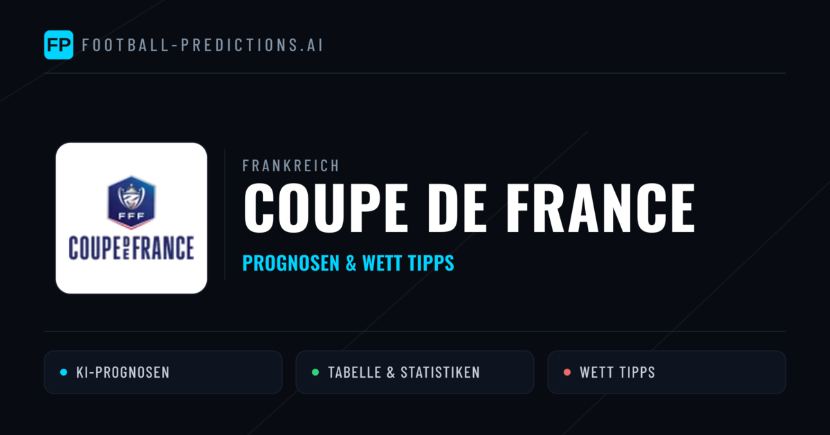 Frankreich Coupe de France Wett Tipps — Fußball Prognosen