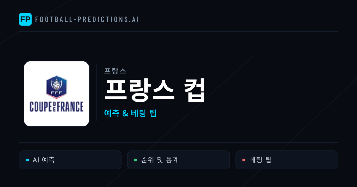 프랑스 프랑스 컵 축구 예측 & 베팅 팁