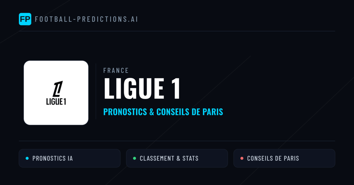 France Ligue 1 Pronostics Football — Expert et Gratuits
