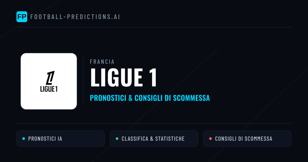 Francia Ligue 1 Pronostici Calcio — Gratis Oggi