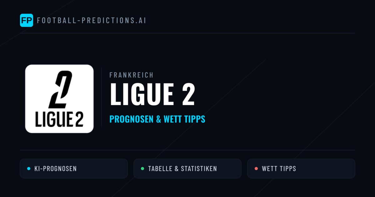 Frankreich Ligue 2 Wett Tipps — Fußball Prognosen