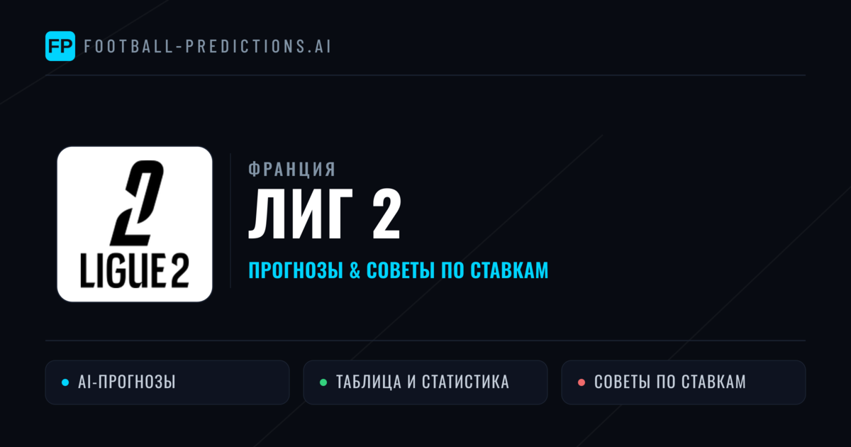 Прогнозы Франция Лиг 2 — ставки и советы экспертов
