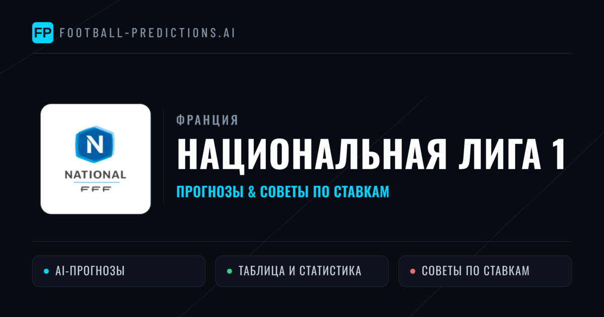 Прогнозы Франция Национальная лига 1 — ставки и советы экспертов