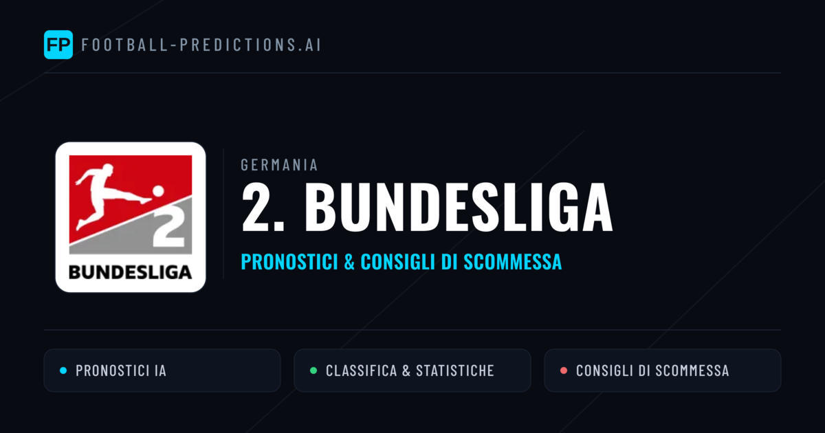 Germania 2. Bundesliga Pronostici Calcio — Gratis Oggi