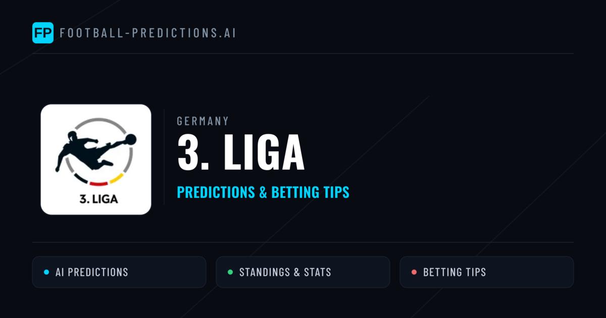 Germany 3. Liga Predictions & Betting Tips