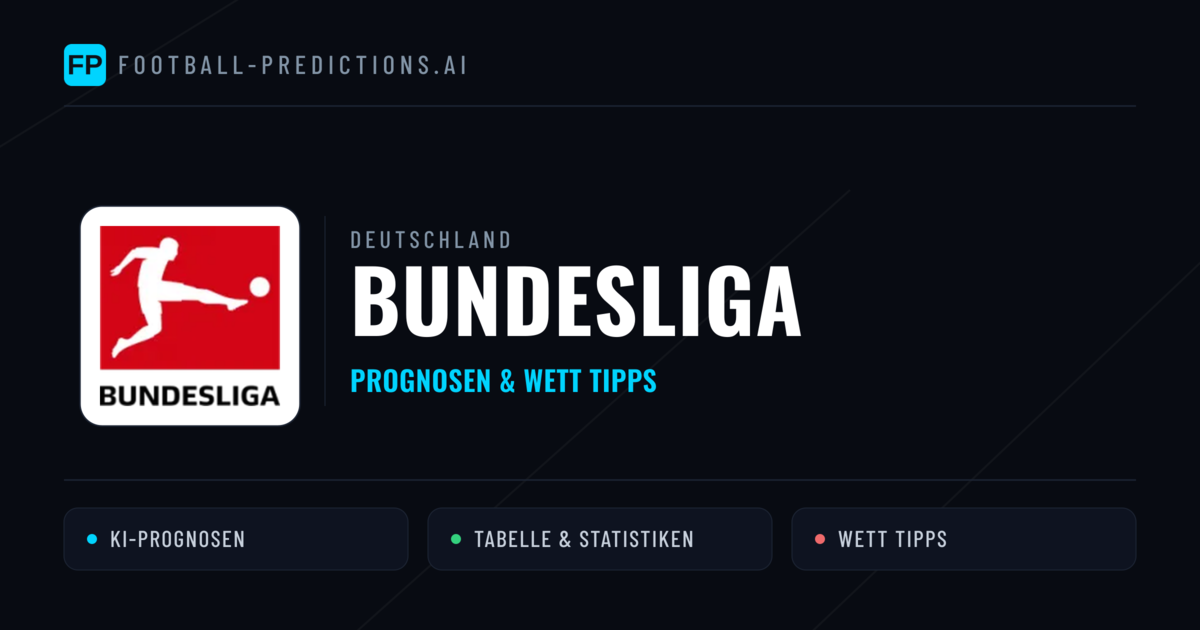 Deutschland Bundesliga Wett Tipps — Fußball Prognosen