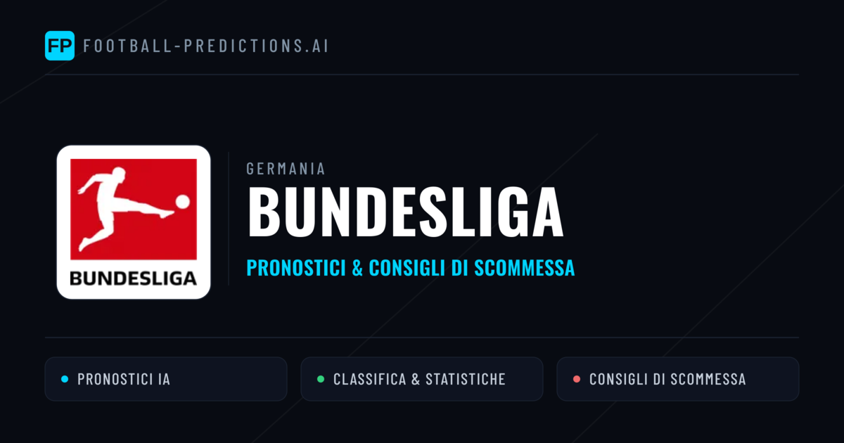 Germania Bundesliga Pronostici Calcio — Gratis Oggi
