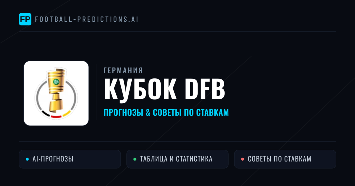 Прогнозы Германия Кубок DFB — ставки и советы экспертов
