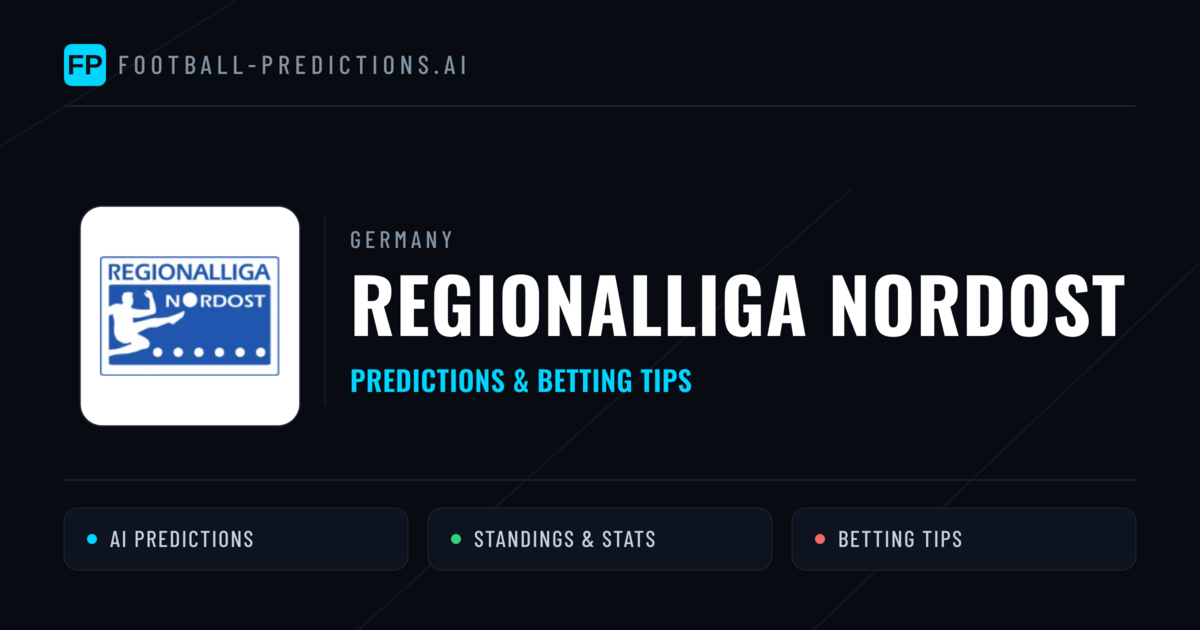 Germany Regionalliga Nordost Predictions & Betting Tips