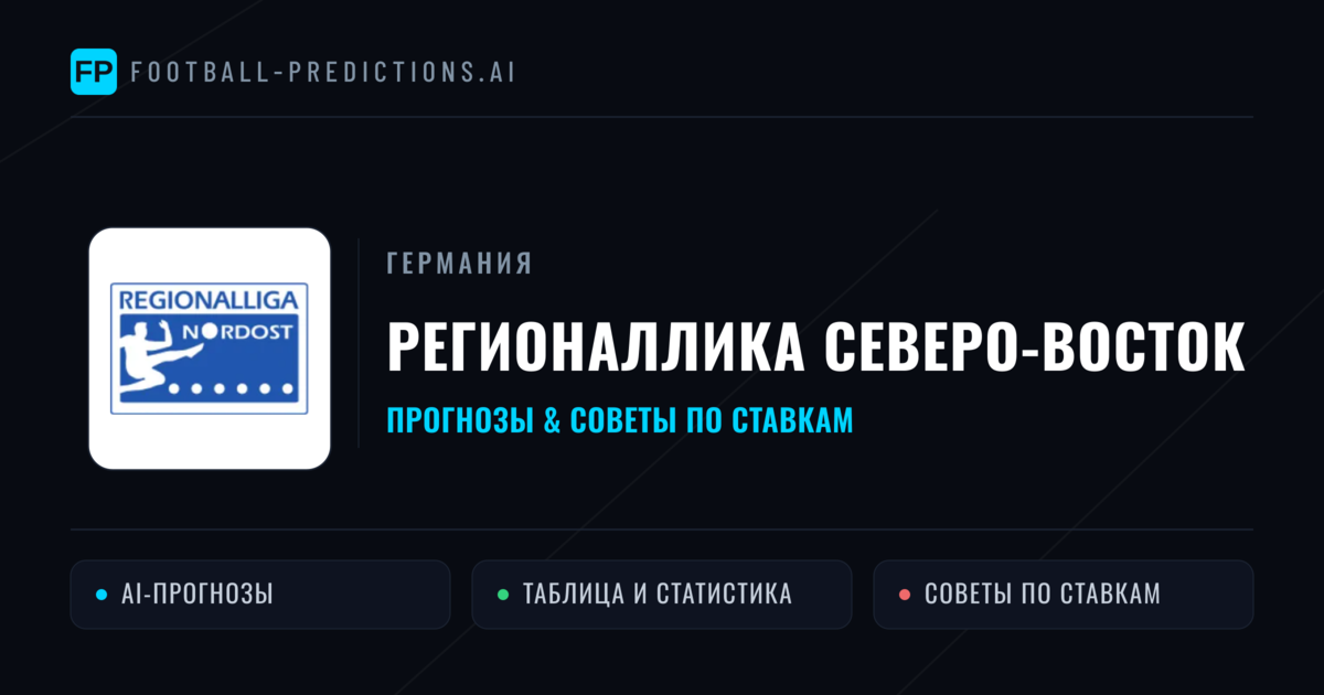 Прогнозы Германия Регионаллика Северо-Восток — ставки и советы экспертов