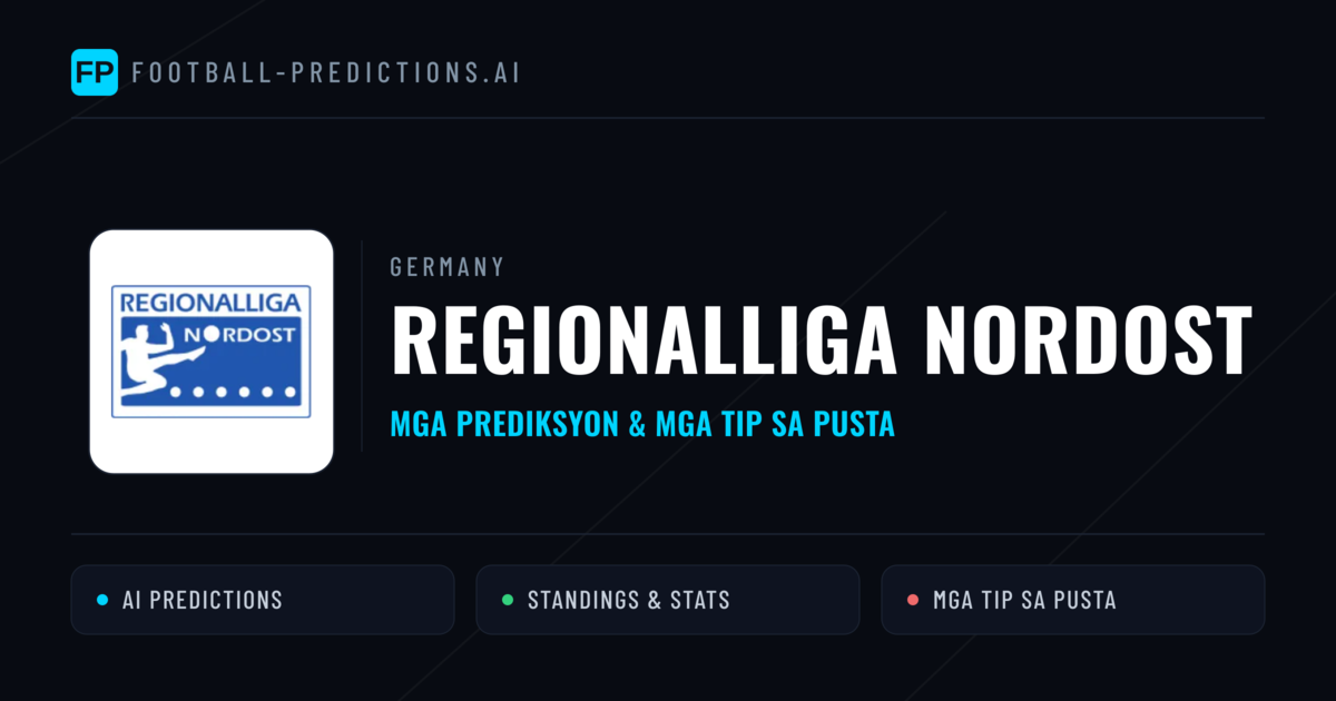 Germany Regionalliga Nordost Predictions & Betting Tips