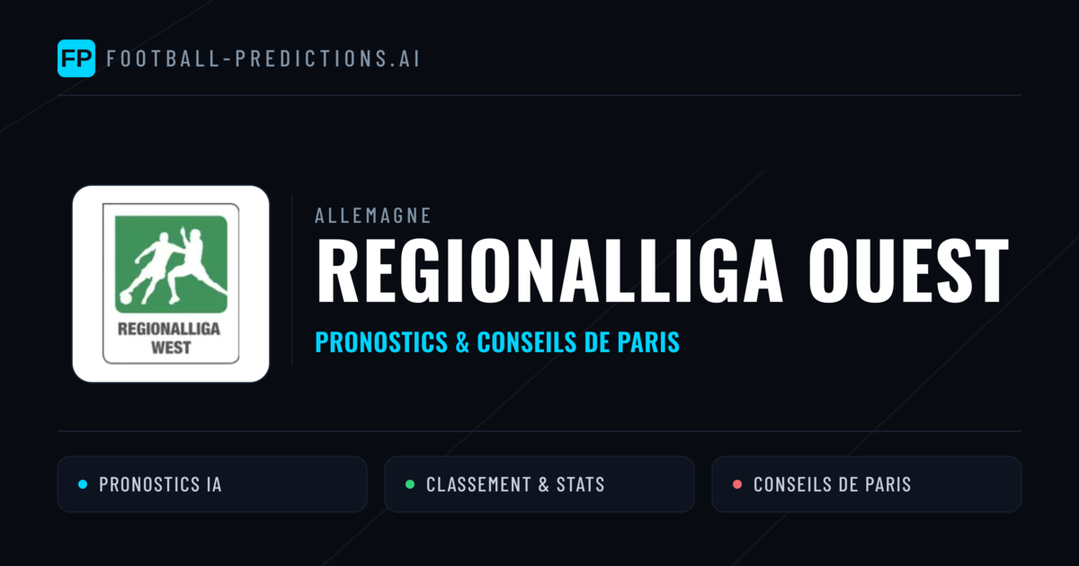 Allemagne Regionalliga ouest Pronostics Football — Expert et Gratuits